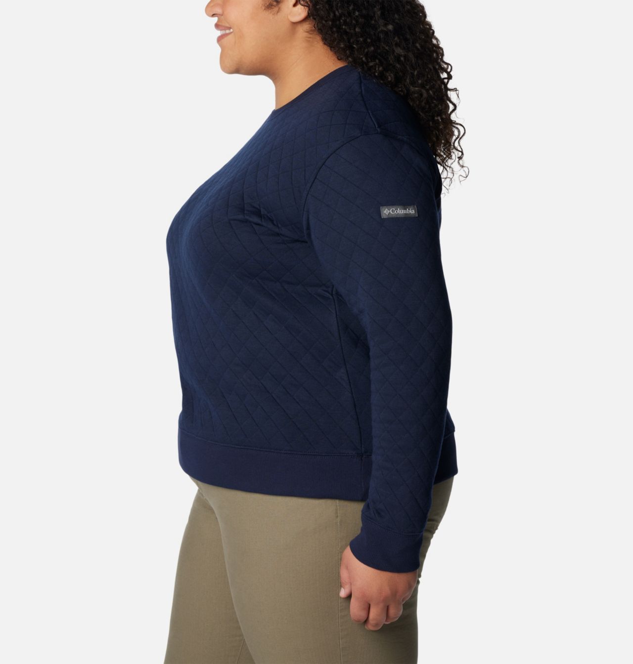 Women's Columbia Lodge™ Quilted Crew Sweatshirt - Plus Size 3
