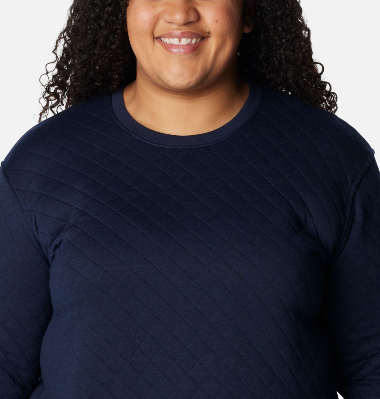Women's Columbia Lodge™ Quilted Crew Sweatshirt - Plus Size 4
