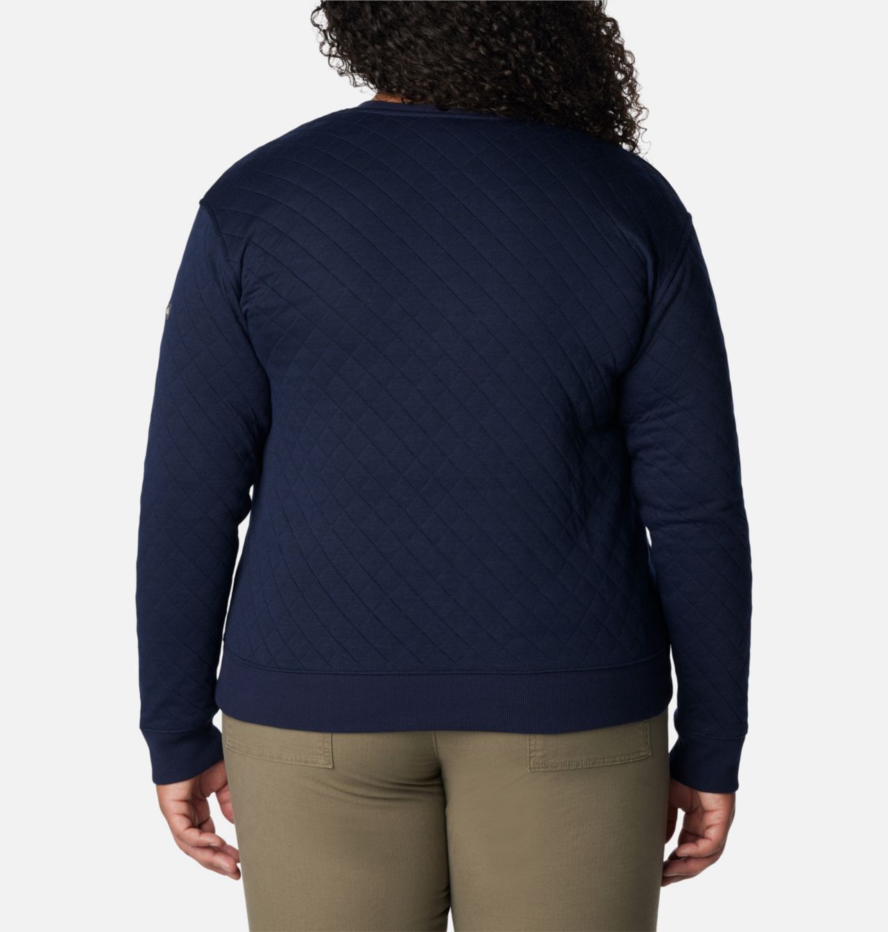 Women's Columbia Lodge™ Quilted Crew Sweatshirt - Plus Size 2