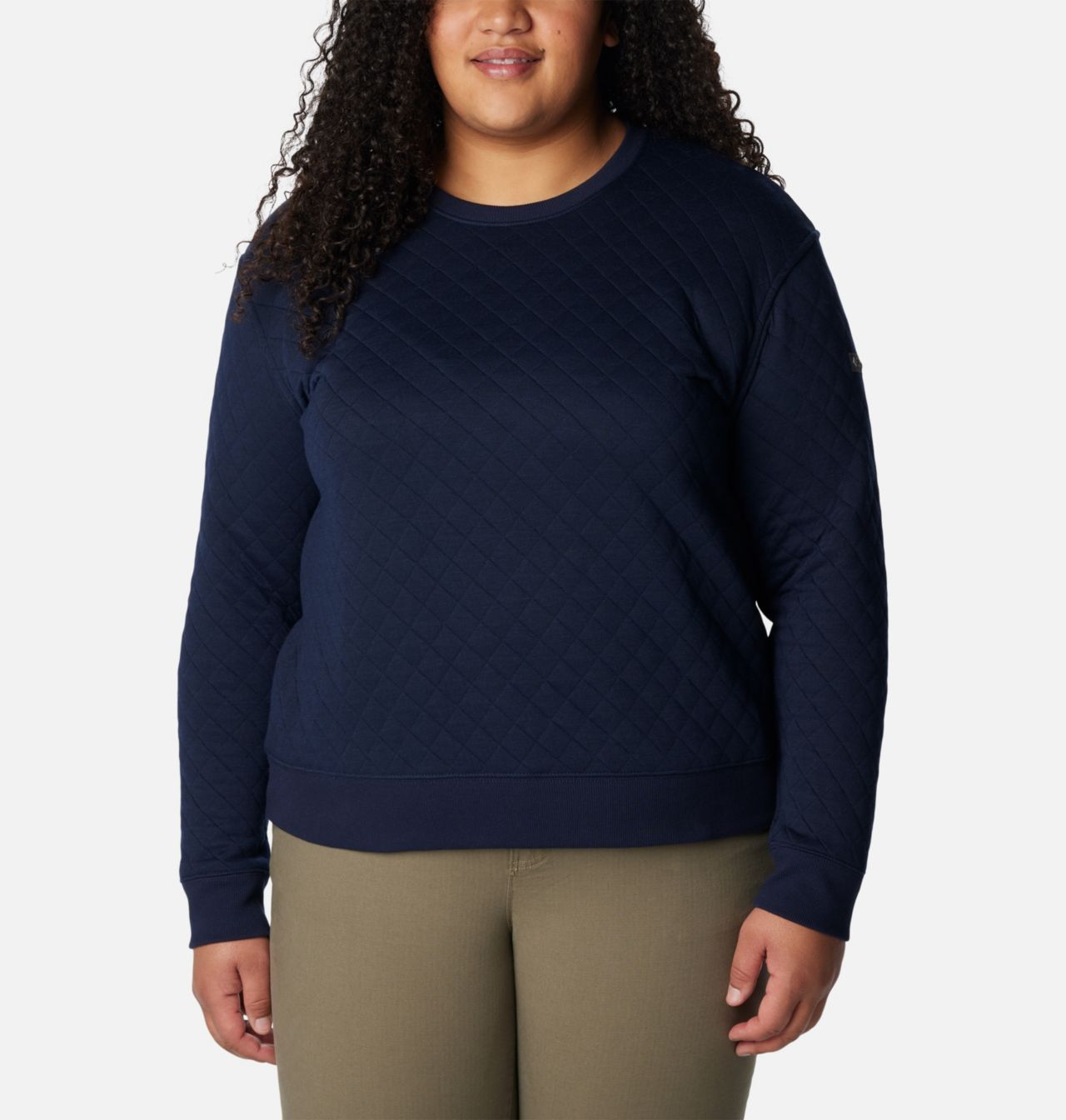 Women's Columbia Lodge™ Quilted Crew Sweatshirt - Plus Size 1