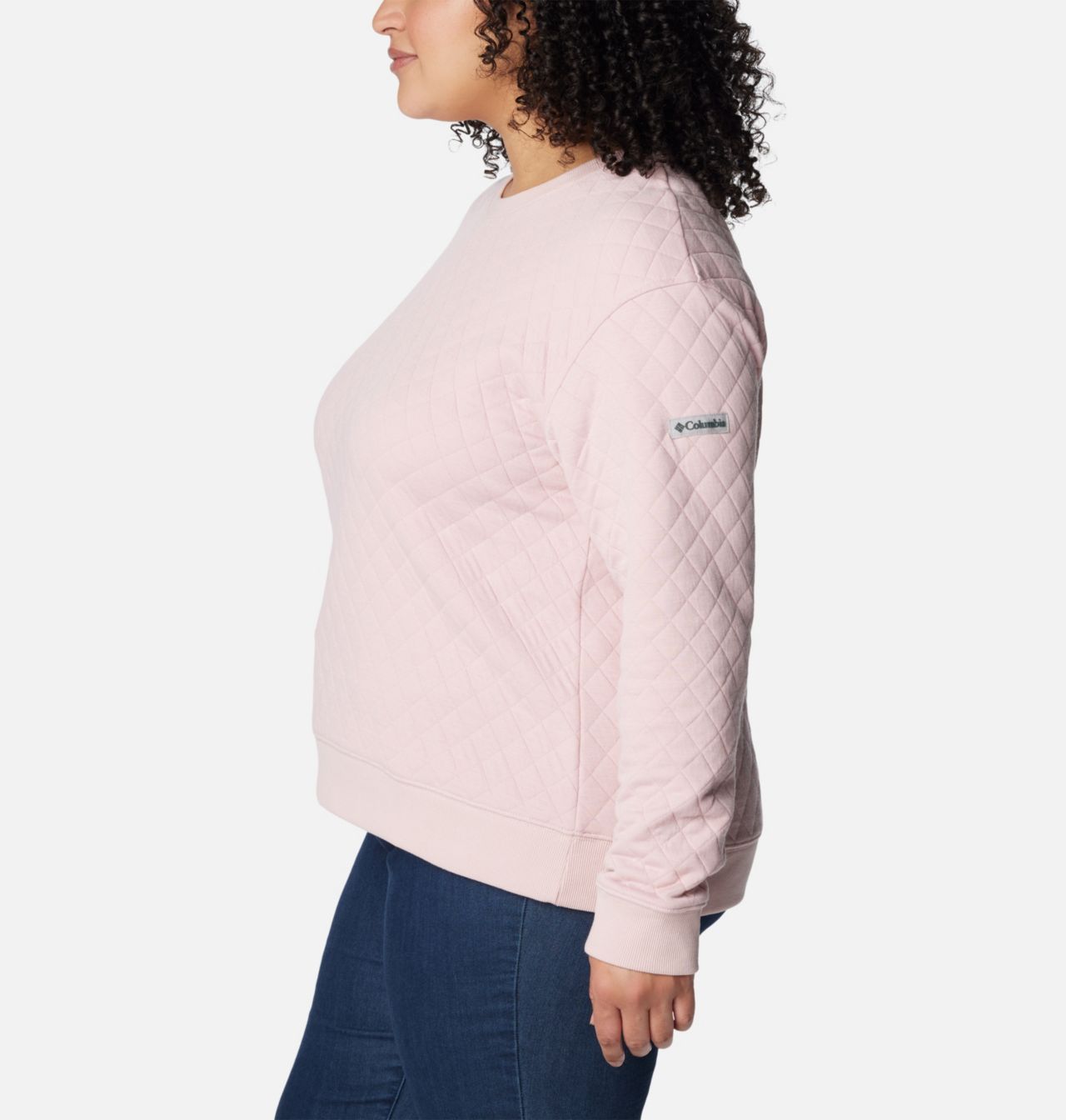 Women's Columbia Lodge™ Quilted Crew Sweatshirt - Plus Size 3