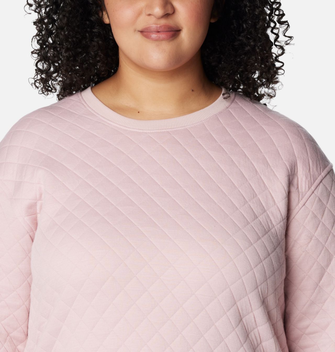 Women's Columbia Lodge™ Quilted Crew Sweatshirt - Plus Size 4