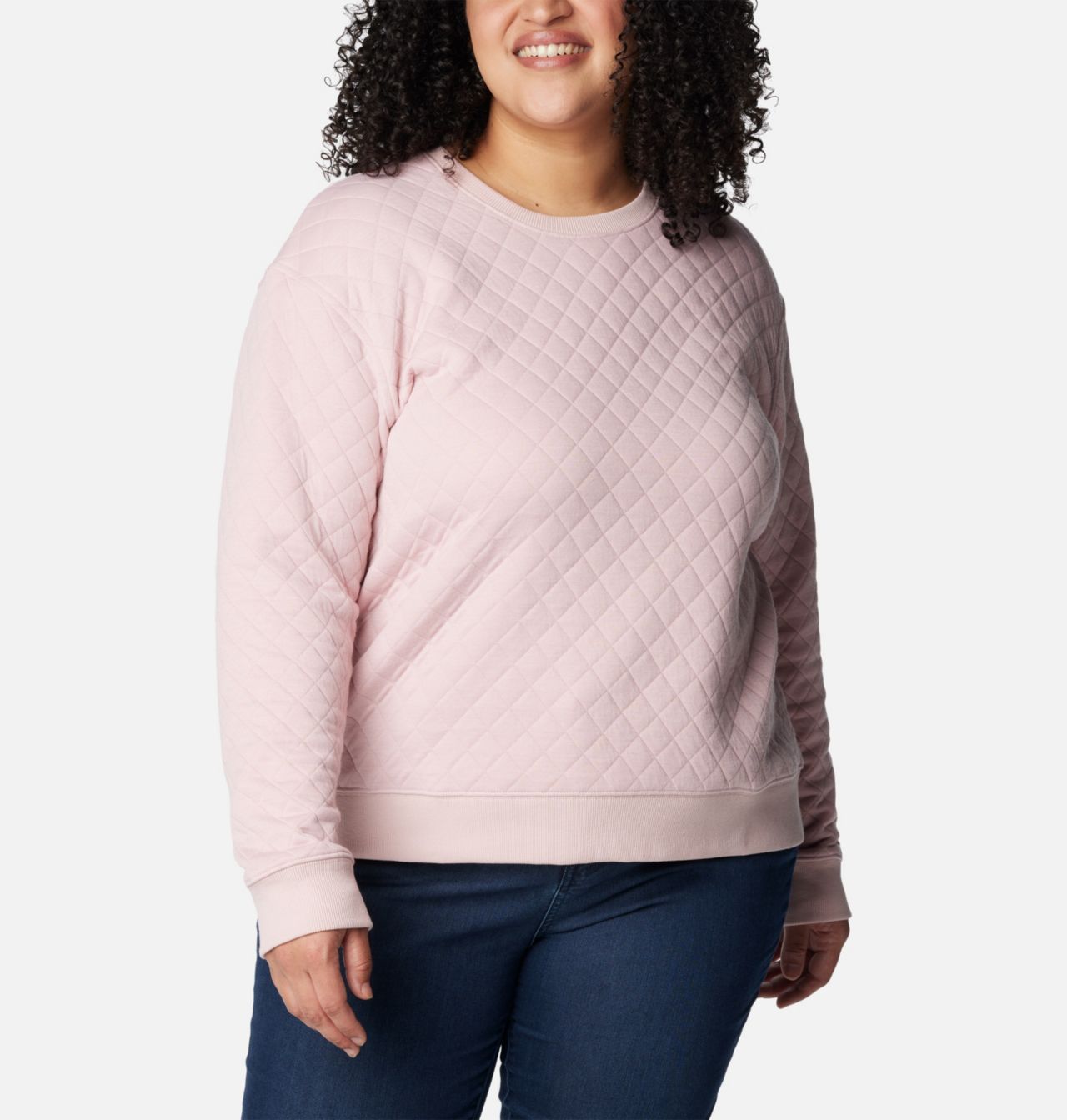 Women's Columbia Lodge™ Quilted Crew Sweatshirt - Plus Size 5
