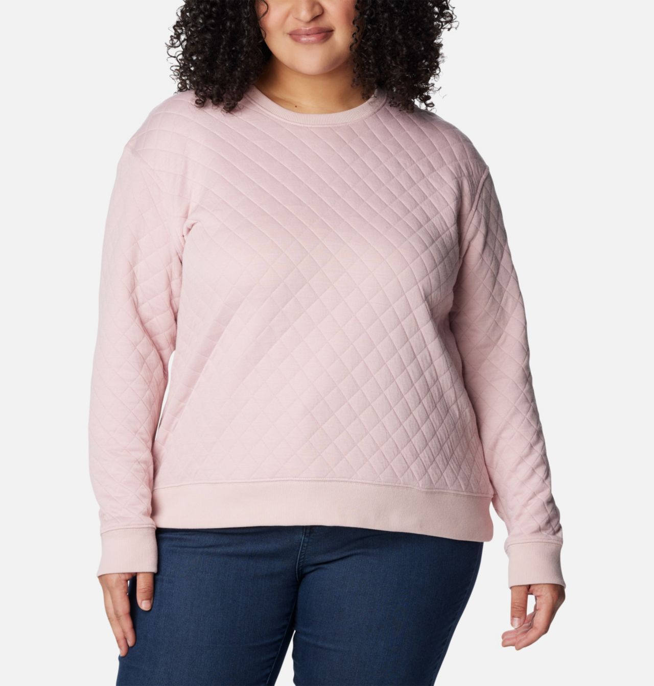 Women's Columbia Lodge™ Quilted Crew Sweatshirt - Plus Size 1