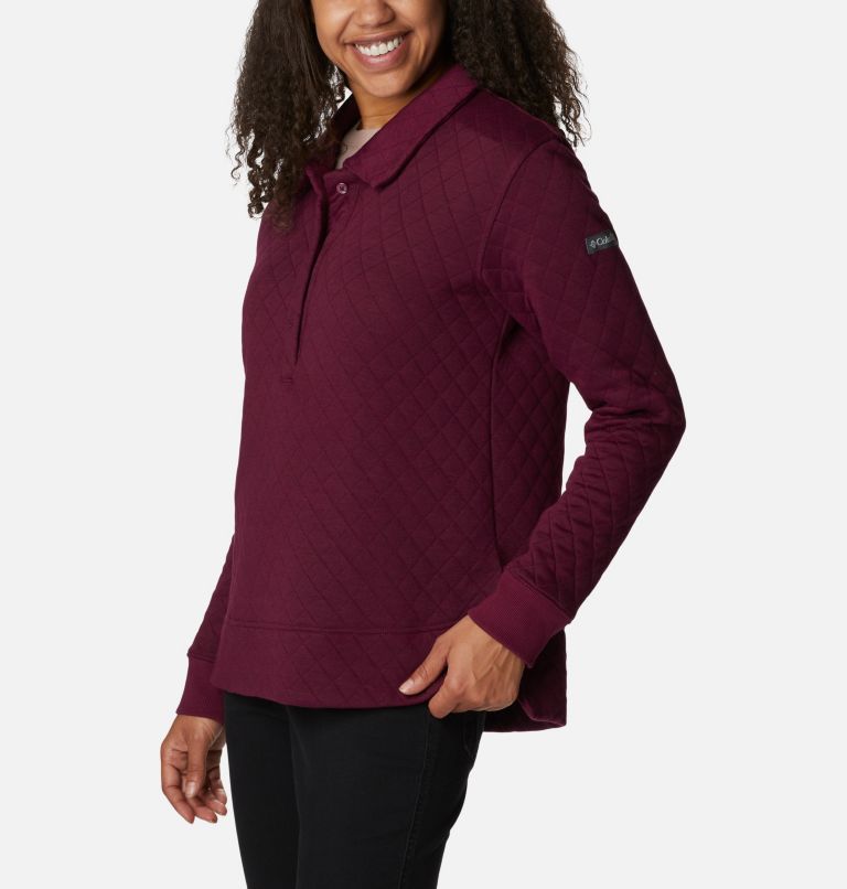 Columbia Lodge Quilted Polo | 616 | S, Color: Marionberry, image 5