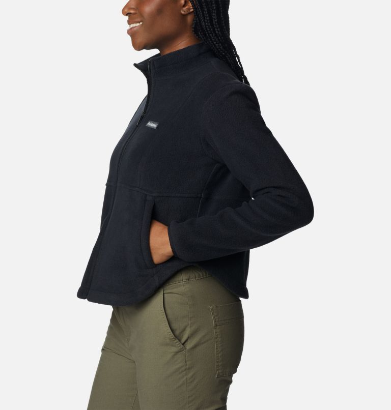 Thumbnail: Women's Benton Springs Colorblock Full Zip Fleece Jacket, Color: Black, image 3