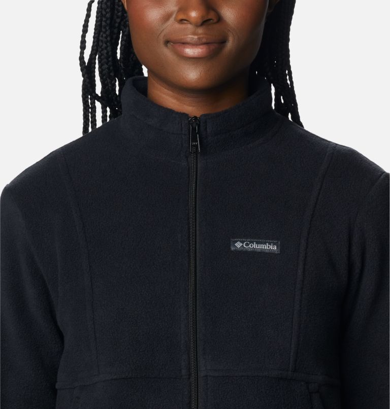 Women's Benton Springs Colorblock Full Zip Fleece Jacket, Color: Black, image 4