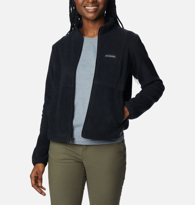Women's Benton Springs Colorblock Fleece jacket, Color: Black, image 5