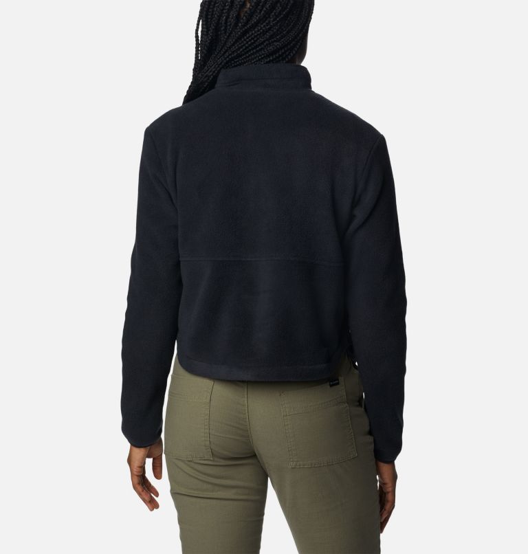 Thumbnail: Women's Benton Springs Colorblock Fleece jacket, Color: Black, image 2