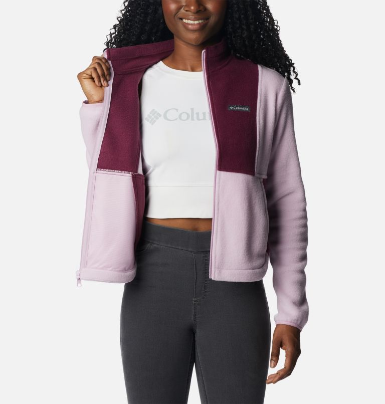 Benton Springs Colorblock Full Zip | 572 | M, Color: Aura, Marionberry, image 5