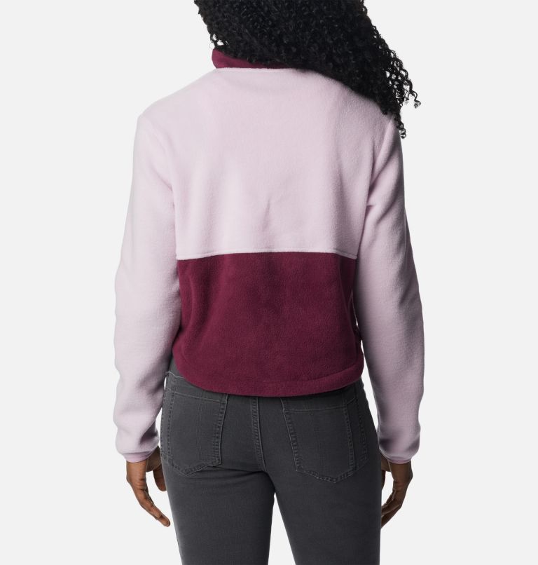 Thumbnail: Women's Benton Springs Colorblock Fleece jacket, Color: Aura, Marionberry, image 2