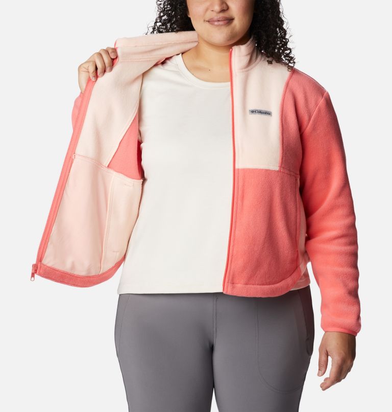 Women's Benton Springs Colorblock Full Zip - Plus Size, Color: Blush Pink, Peach Blossom, image 5