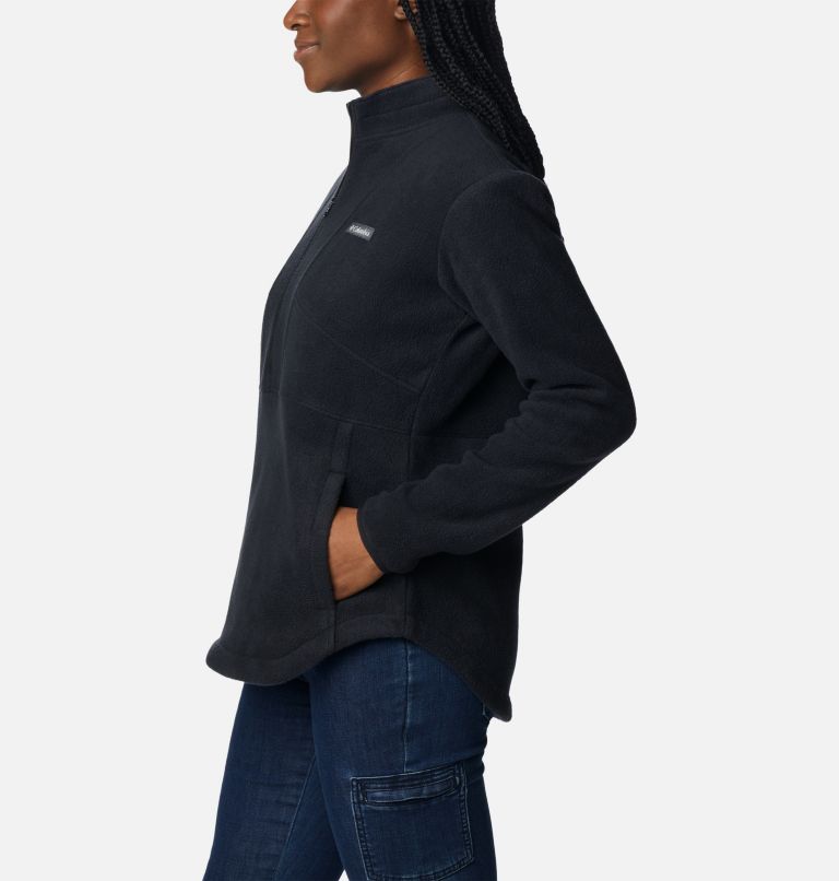 Women's Benton Springs Colorblock Half Zip Fleece Pullover, Color: Black, image 3