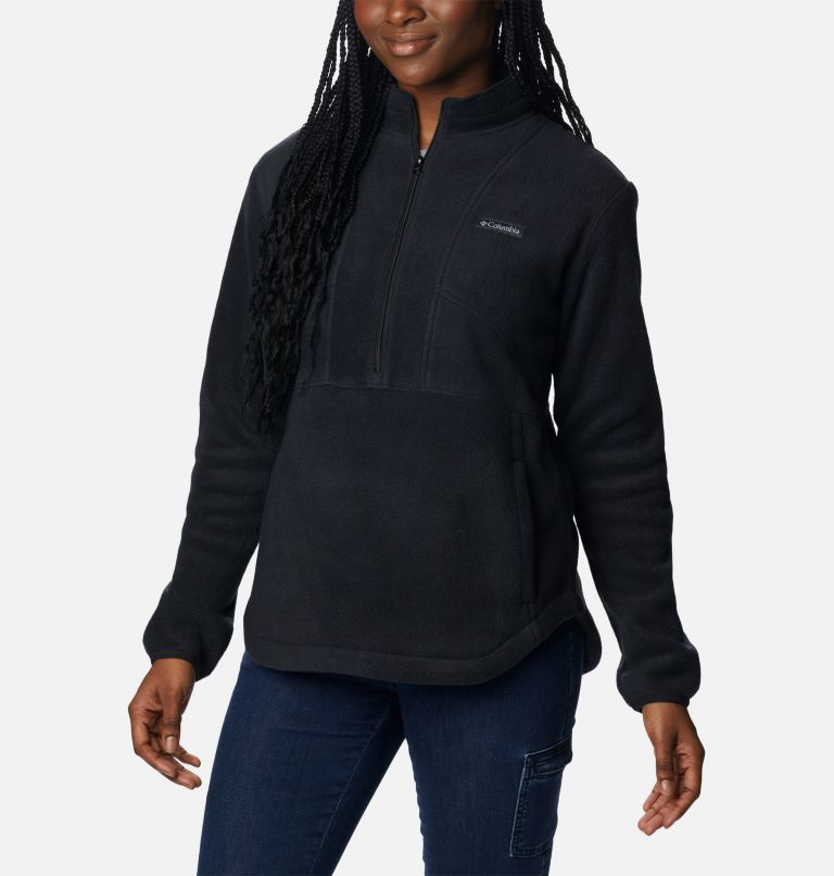 Women's Benton Springs Colorblock Half Zip Fleece Pullover, Color: Black, image 5