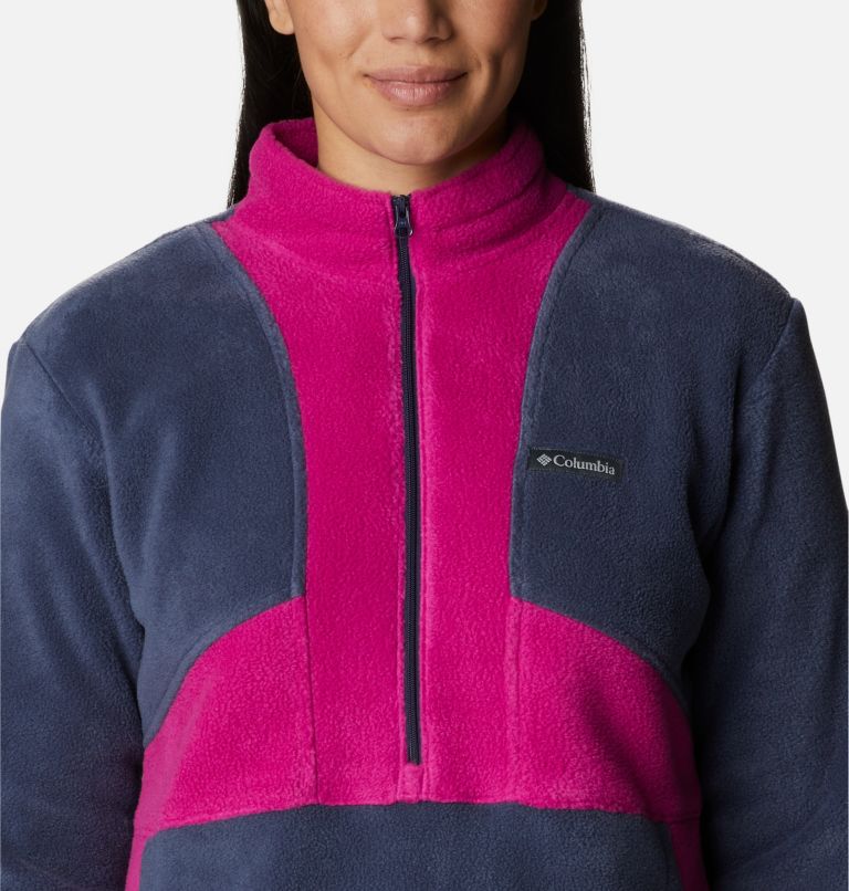 Benton Springs Colorblock 1/2 Zip Pullo | 466 | S, Color: Nocturnal, Wild Fuchsia, image 4