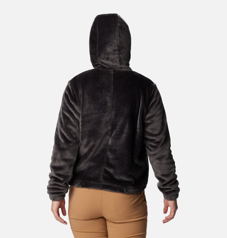 Women's Fire Side Fleece Hoodie, Color: Shark, image 2