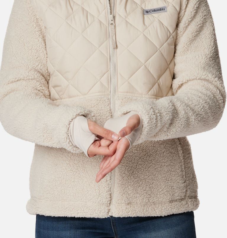 Women's Crested Peak Hooded Fleece Jacket, Color: Dark Stone, image 7