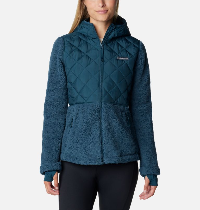 Columbia Crested Peak Full Zip Forro polar Mujer Negro (M)