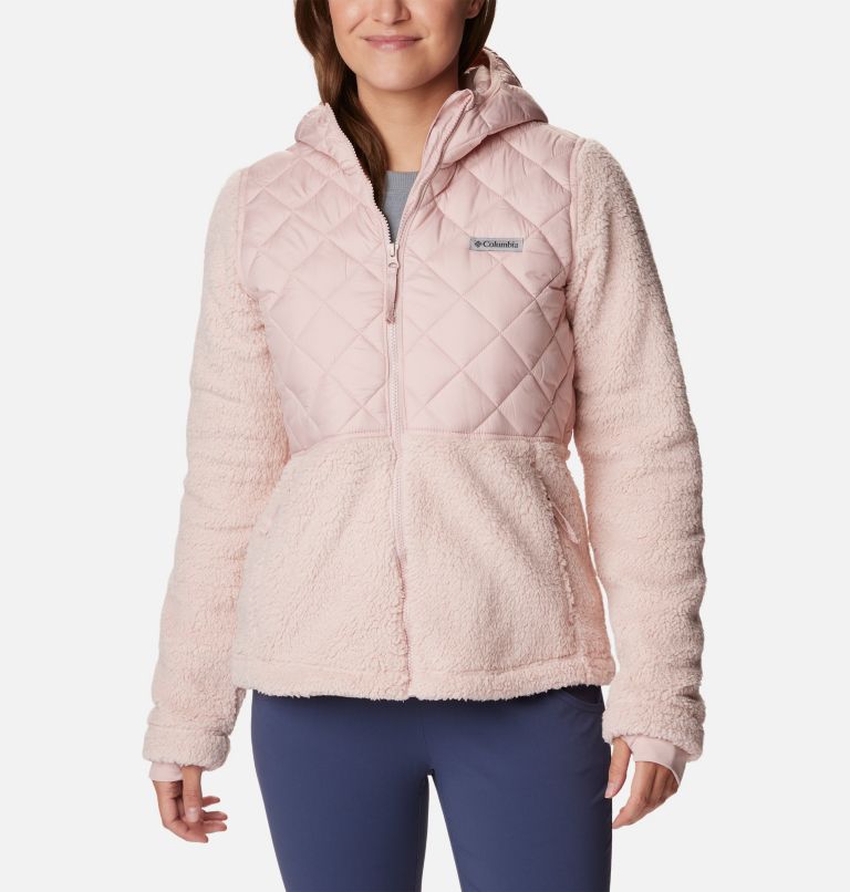 Sherpa lined shop jacket pink