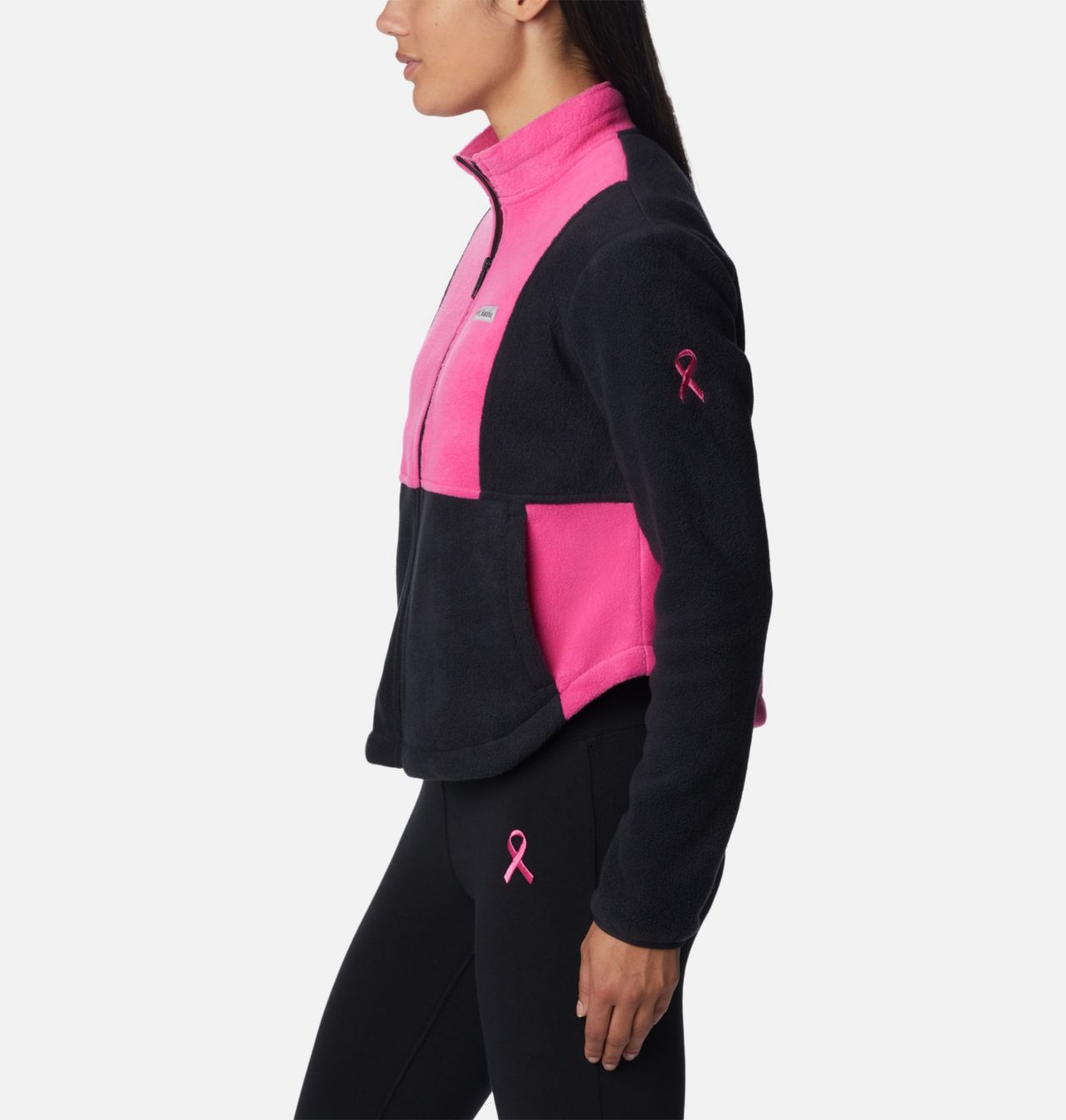 Veste polaire zippée Tested Tough In Pink™ Colorblock Femme 3