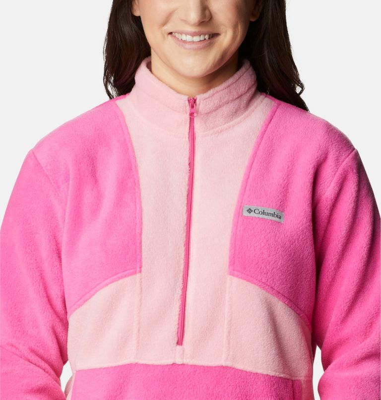 Chandail polaire à demi-zip Tested Tough In Pink Colorblock Femme, Color: Pink Ice, Pink Orchid, image 4