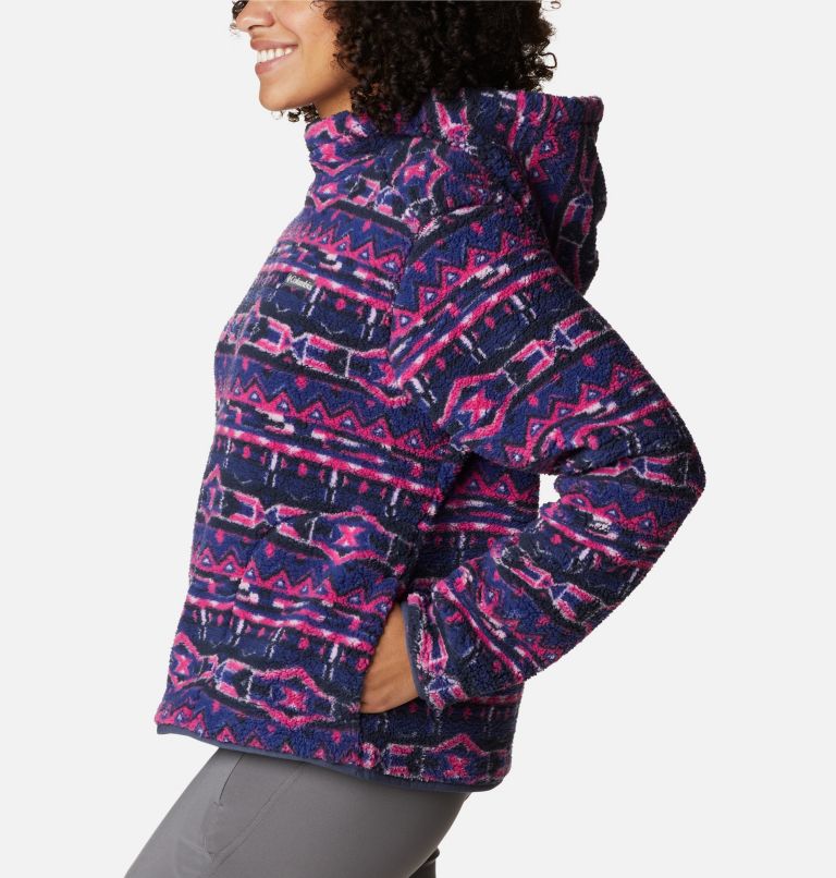 Women's West Bend Hoodie, Color: Dark Sapphire 80s Stripe Print, image 3