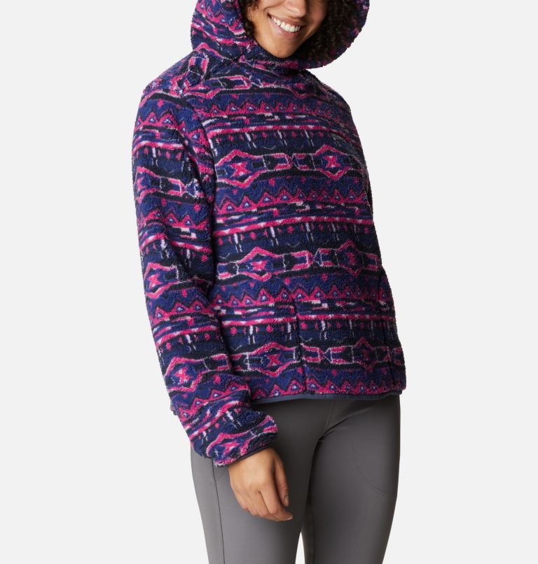 Women's West Bend Hoodie, Color: Dark Sapphire 80s Stripe Print, image 5