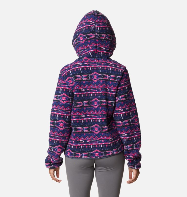 Women's West Bend Hoodie, Color: Dark Sapphire 80s Stripe Print, image 2