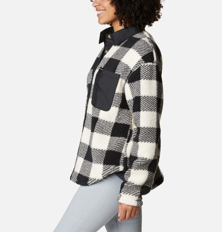 Thumbnail: Women's West Bend Shirt Jacket, Color: Chalk Check Print, image 4