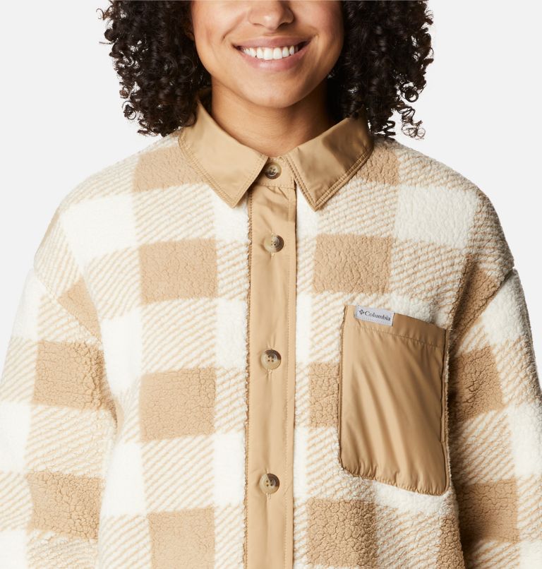 Thumbnail: Women's West Bend Shirt Jacket, Color: Beach Check Print, image 4