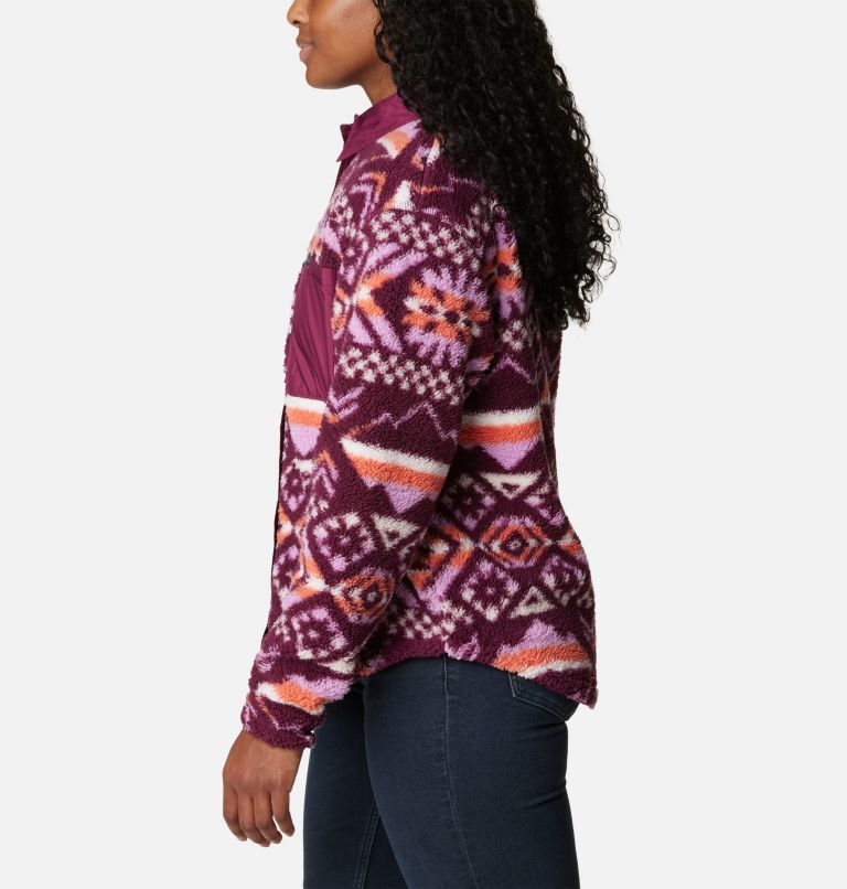West Bend Fleece Shirt-Jacke für Frauen, Color: Marionberry Checkered Peaks, image 3