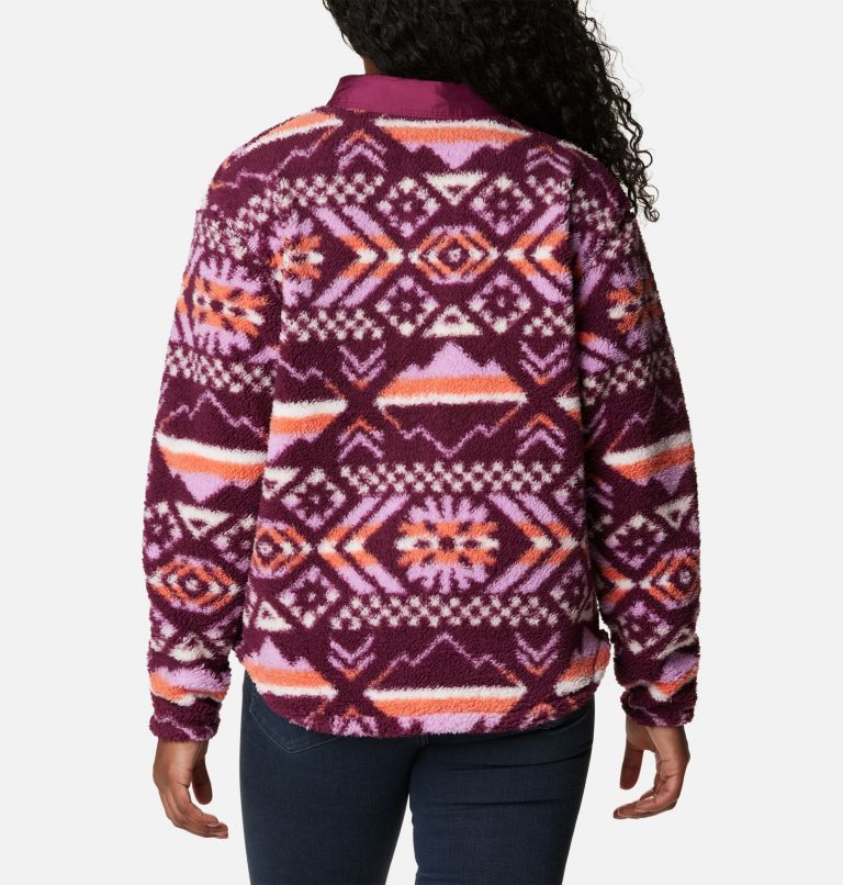 West Bend Fleece Shirt-Jacke für Frauen, Color: Marionberry Checkered Peaks, image 2