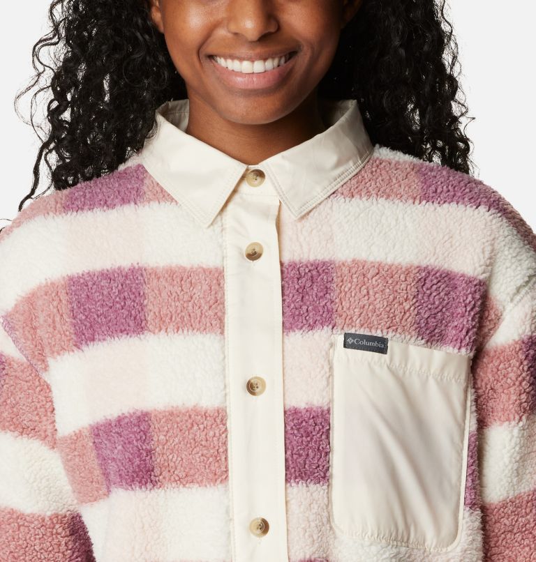 West Bend Shirt Jacket | 626 | L, Color: Dusty Pink Multi Check, Chalk, image 4