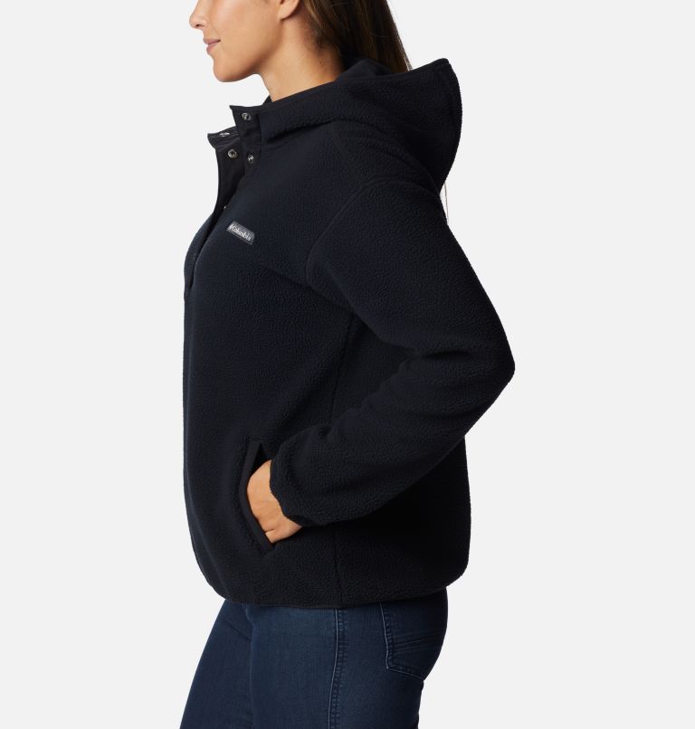 Women's Echo Hills Sherpa Fleece Hoodie, Color: Black, image 3