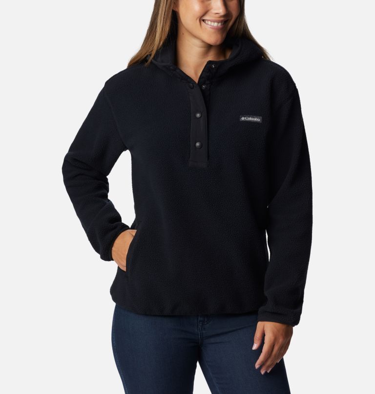 Women's Echo Hills Sherpa Fleece Hoodie, Color: Black, image 5