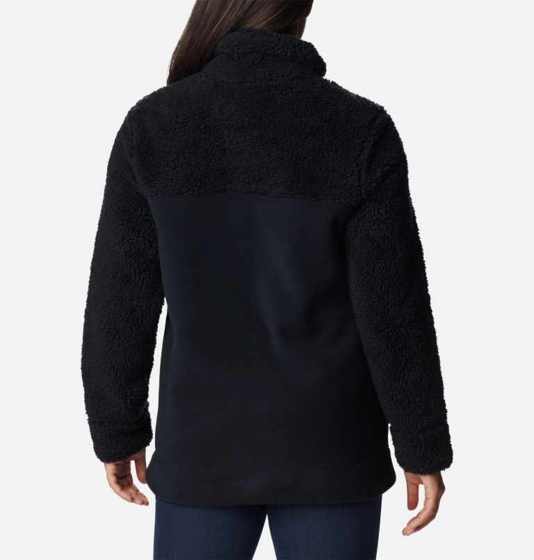 Veste polaire longue zippée Winter Pass Femme, Color: Black, image 2
