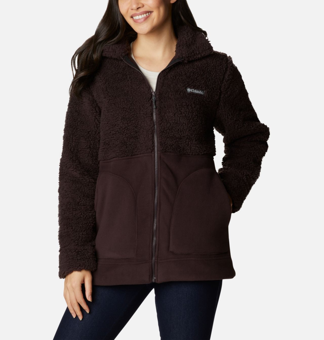 Women's Winter Pass™ Sherpa Long Full Zip Fleece Jacket 1