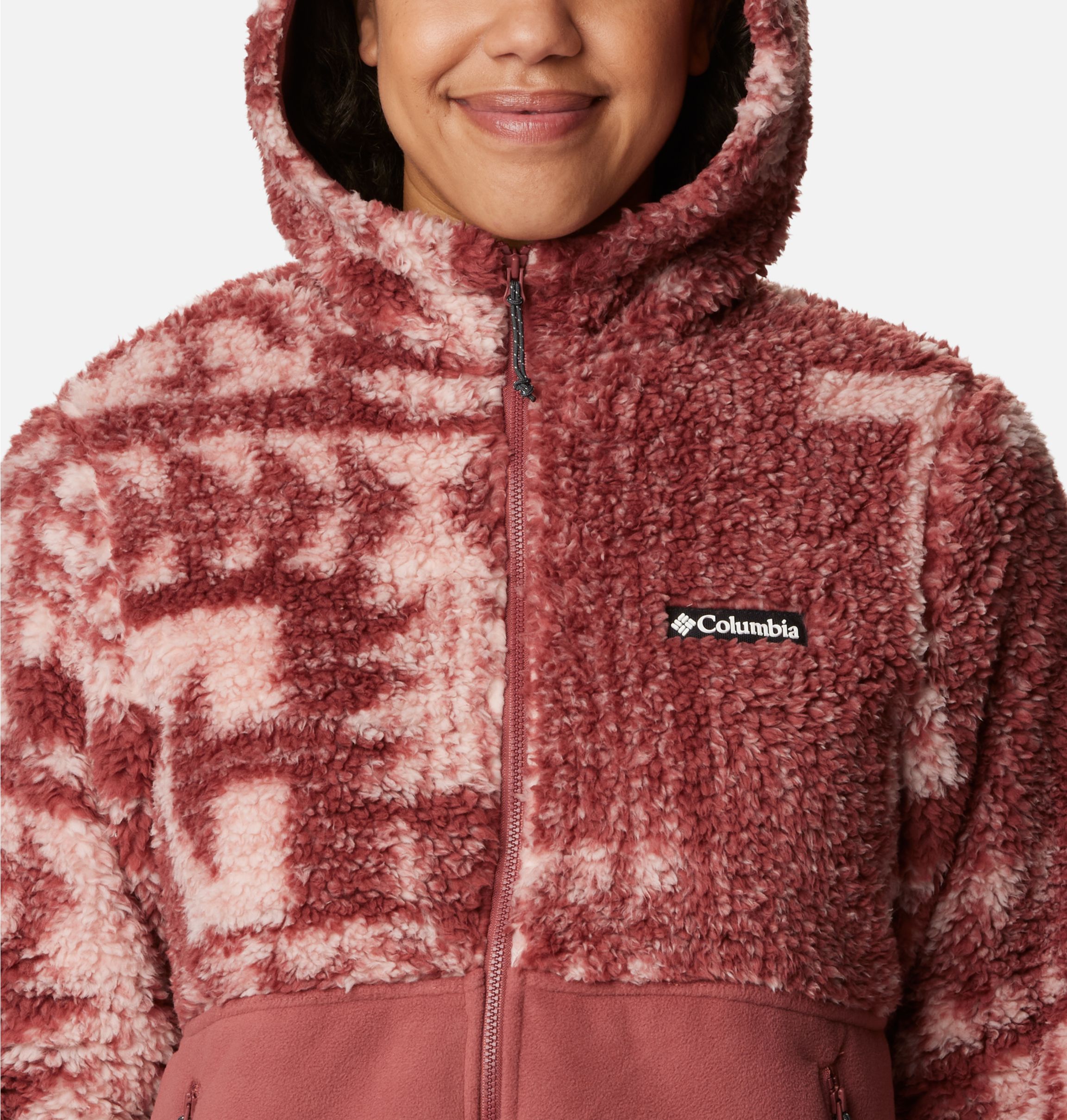 Columbia - Women's Winter Pass Sherpa Hooded Full Zip - Forro polar - Black  II | XS