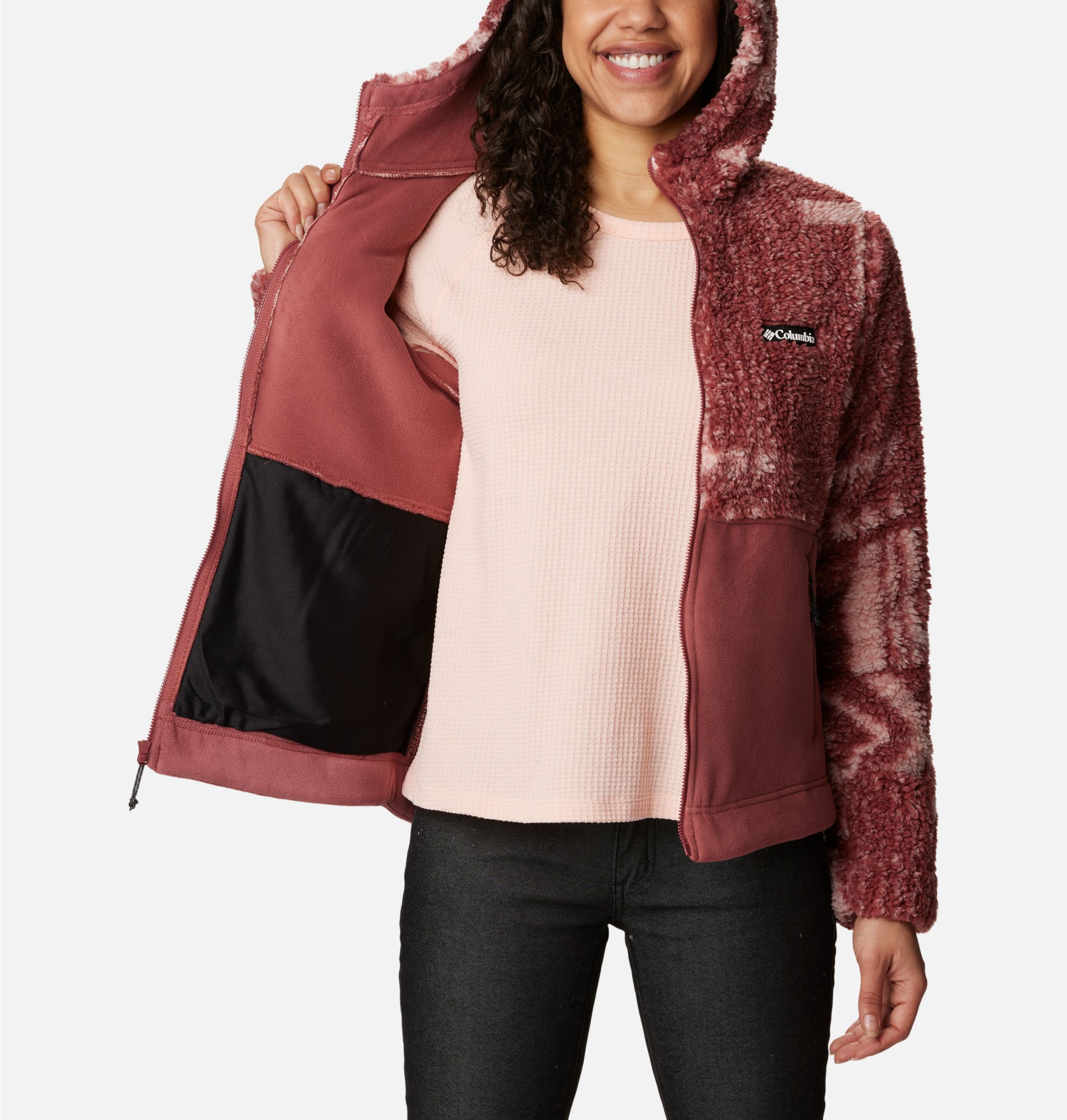 Columbia Winter Pass Sherpa Hooded Full Zip - Forro polar Mujer, Comprar  online