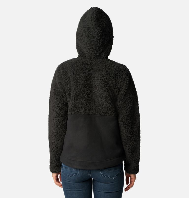 Women's Winter Pass Sherpa Hooded Fleece Jacket, Color: Black, image 2