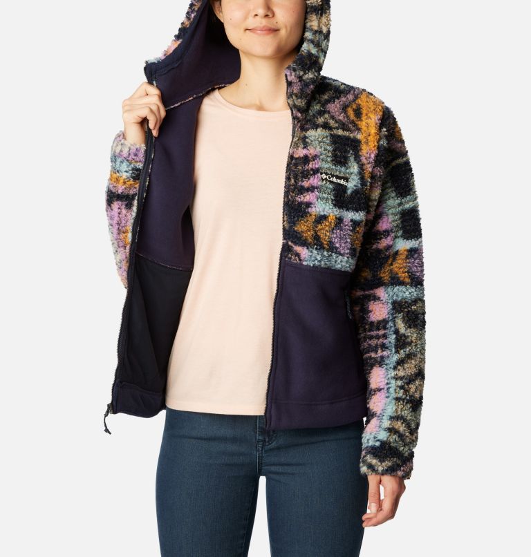 Winter Pass Sherpa Hooded Full zip | 472 | L, Color: Dark Nocturnal Pathways, image 5