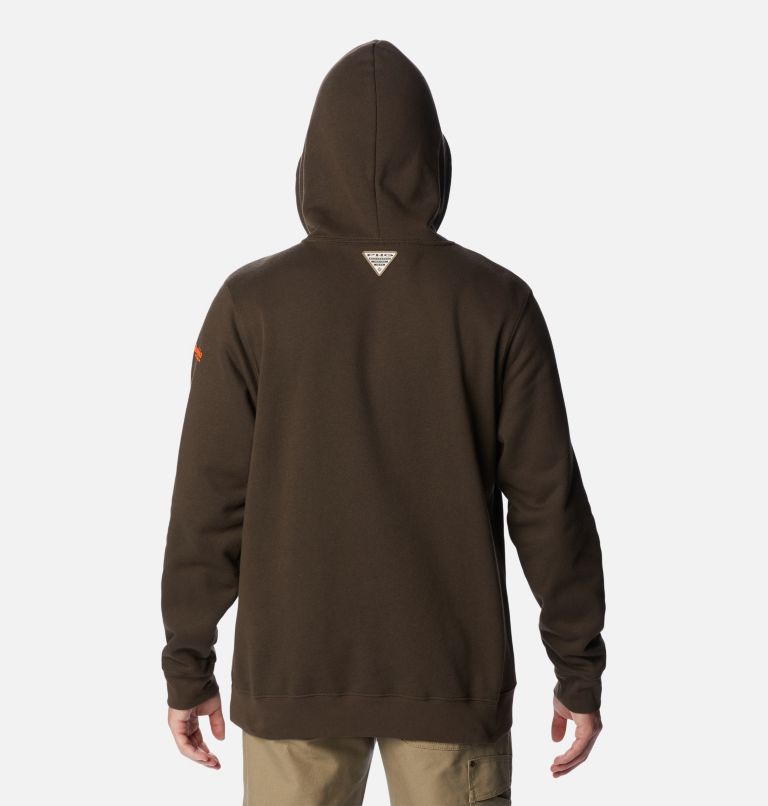 Men's PHG Game Flag II Hoodie, Color: Cordovan, Blaze Big Game Flag, image 2