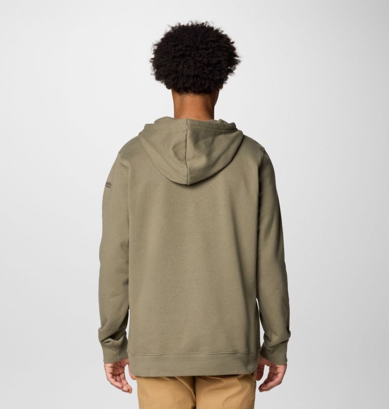 Men's PHG Game Flag II Hoodie, Color: Stone Green, Black Hunt Flag, image 2