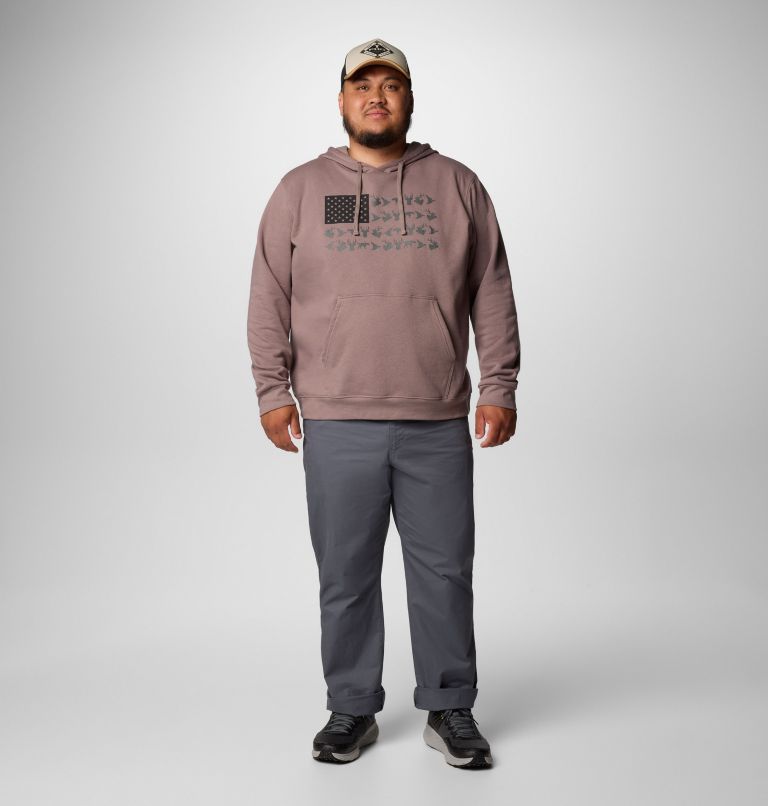 Men's PHG Game Flag II Hoodie - Big, Color: Iron, Black Hunt Flag, image 3