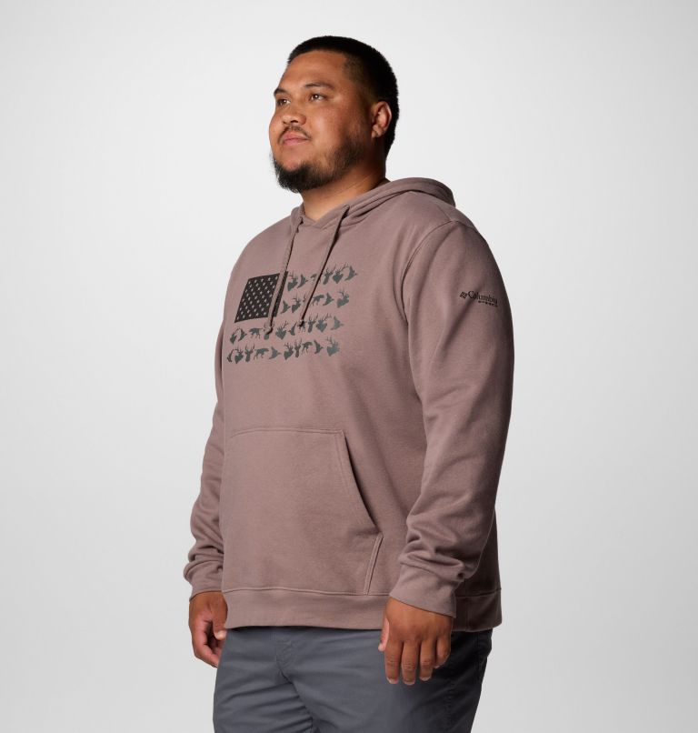 Men's PHG Game Flag II Hoodie - Big, Color: Iron, Black Hunt Flag, image 4