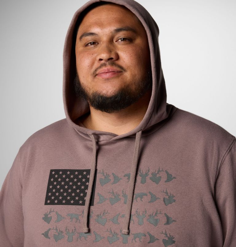 Men's PHG Game Flag II Hoodie - Big, Color: Iron, Black Hunt Flag, image 5