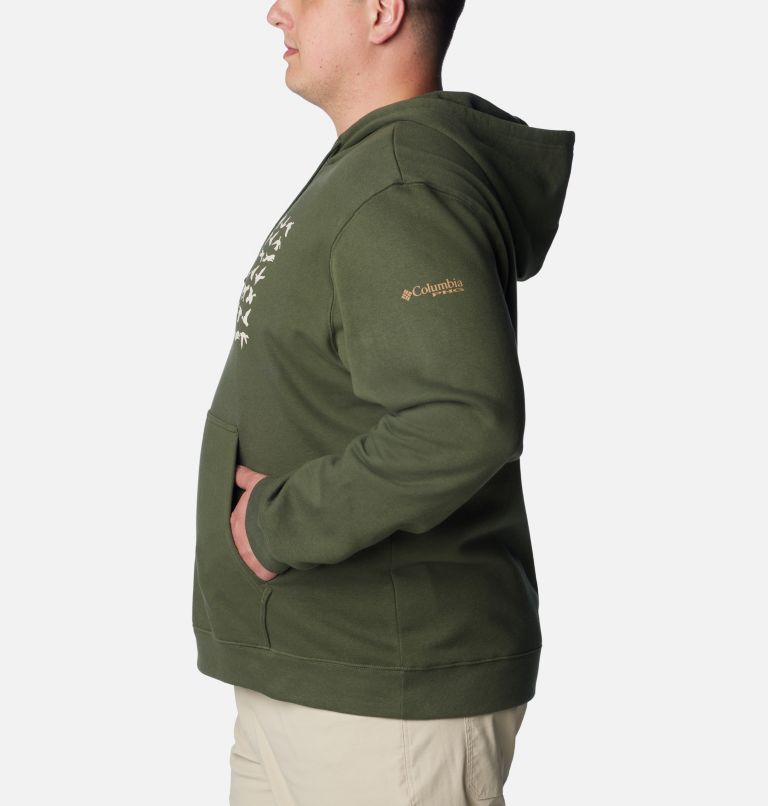 Men's PHG Game Flag II Hoodie - Big , Color: Surplus Green, Sahara Duck Flag, image 3