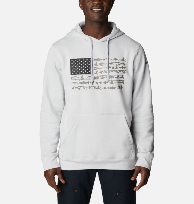 Columbia PHG Game Flag II Hoodie - Mens, Phg Orange/Black - Mens - View #6