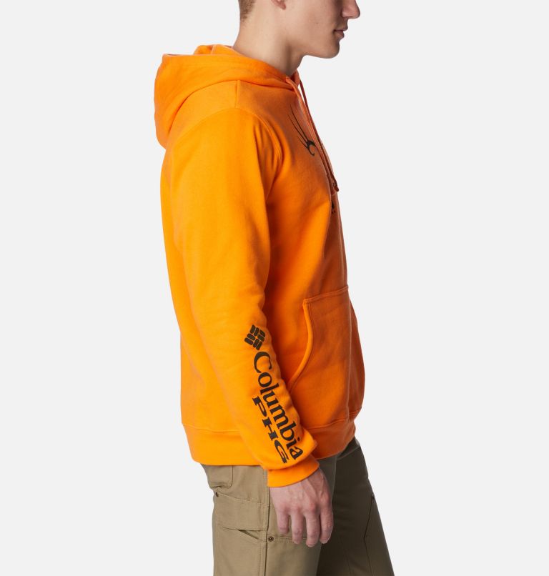 Men's PHG Heritage Hoodie, Color: PHG Orange, Black Rack 'Em, image 3