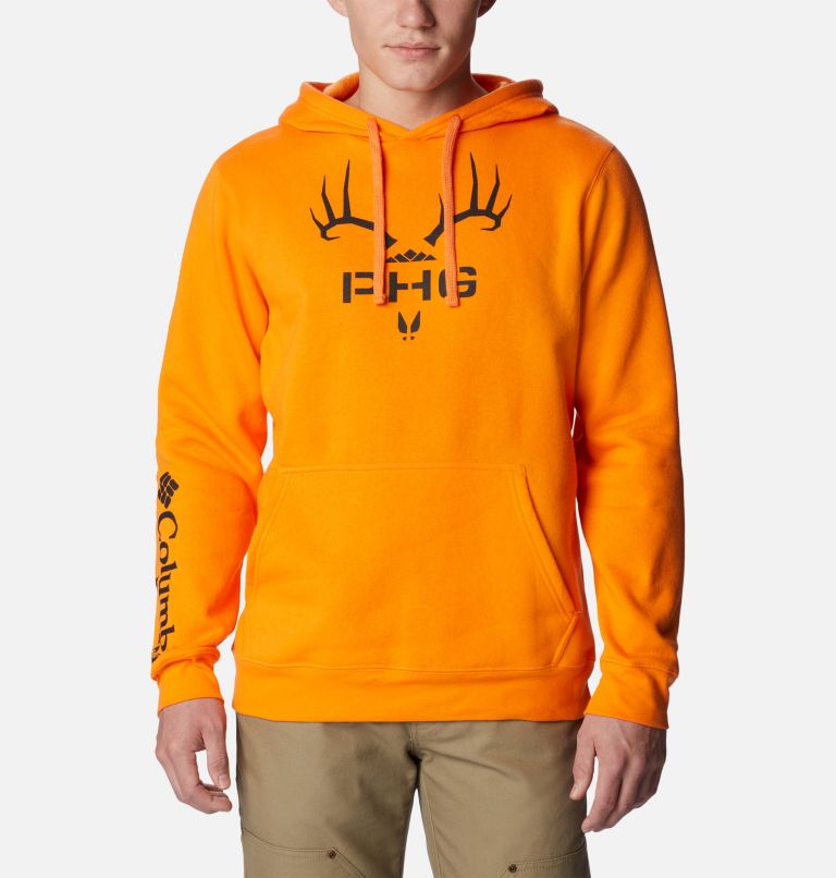 Men's PHG Heritage Hoodie, Color: PHG Orange, Black Rack 'Em, image 1